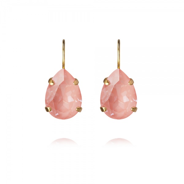 Caroline Svedbom Gold Mini Drop Clasp Earrings - Flamingo Ignite